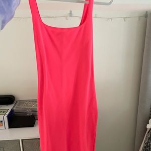 Neon pink Zara Dress